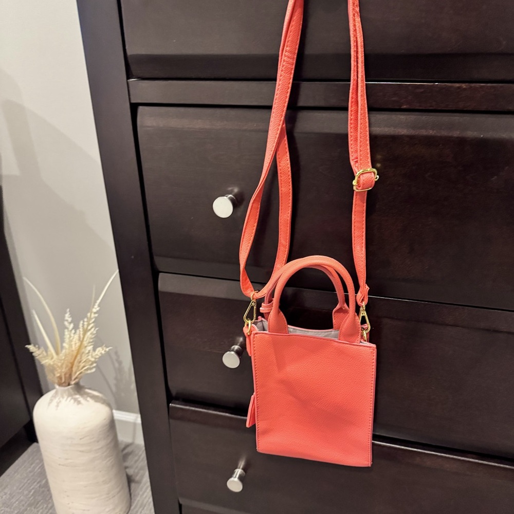 Cute orange, mini Crossbody bag